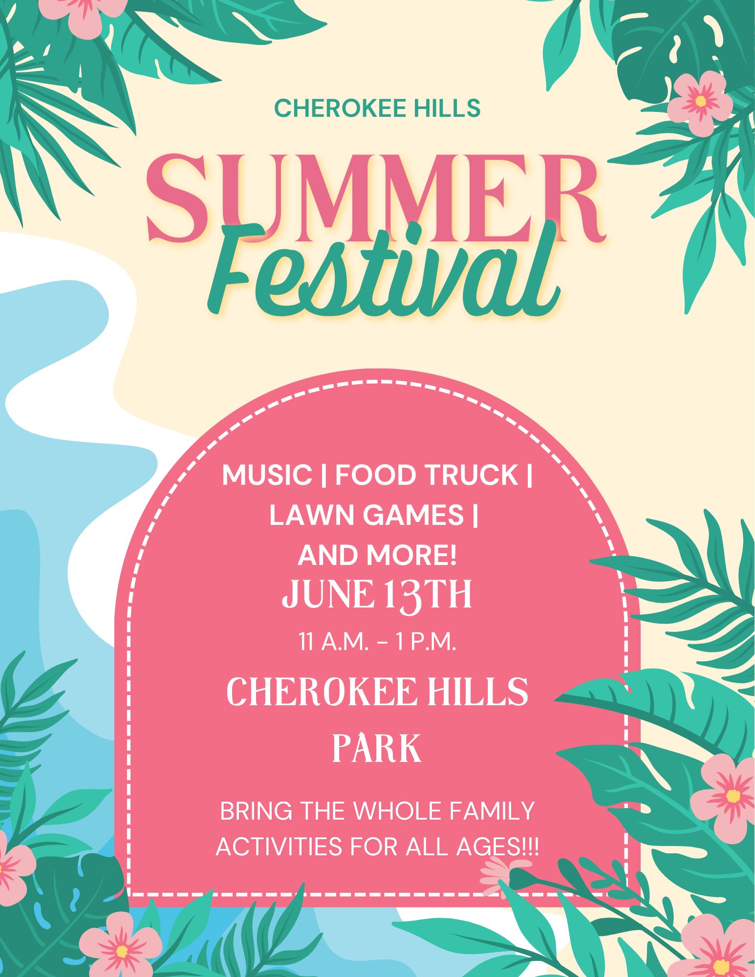 Summer Festival event flyer