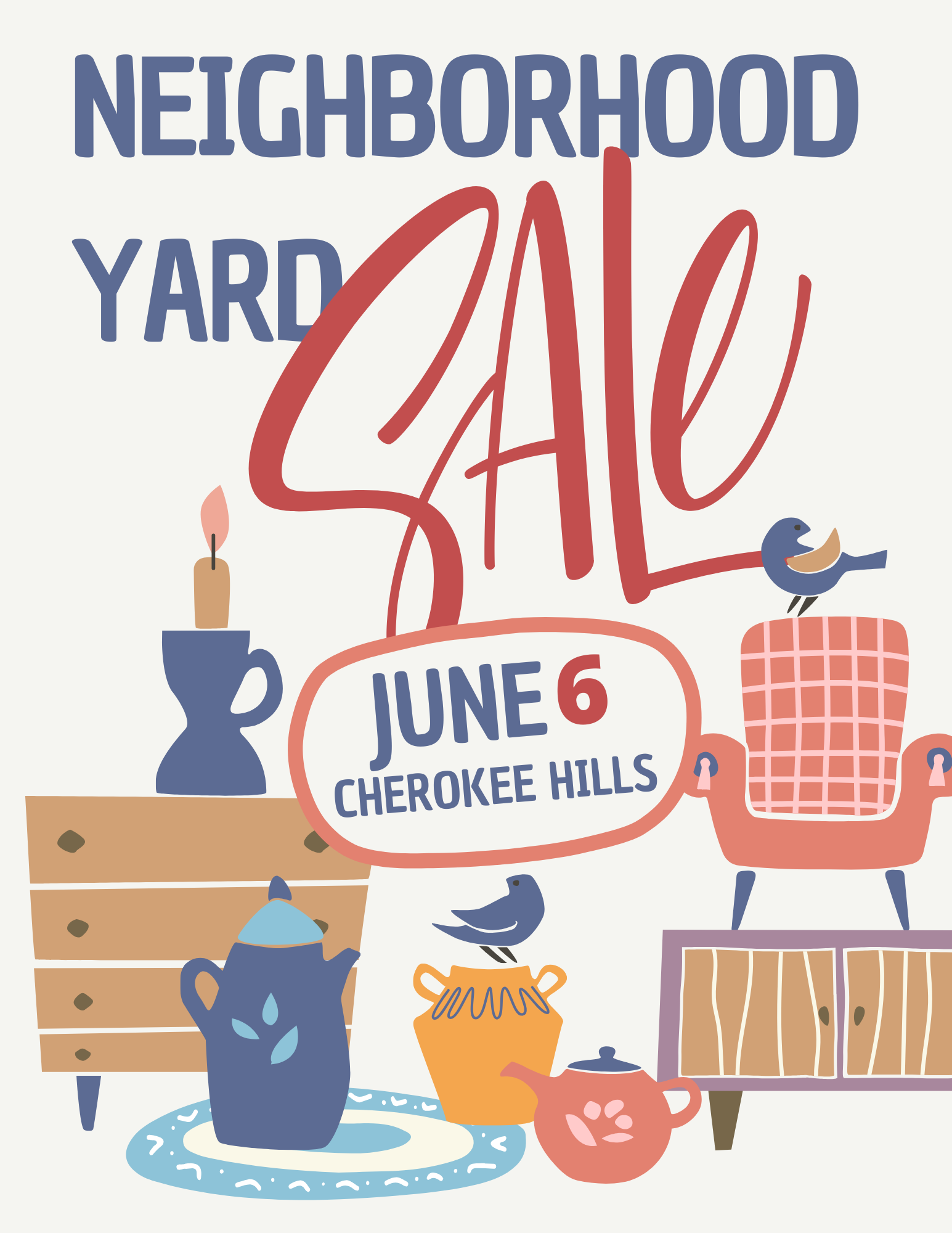 Community Yard Sale event flyer